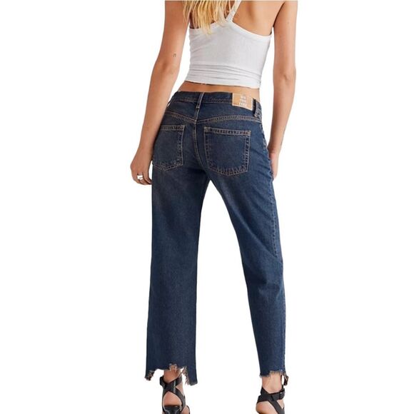 We The Free x Free People Maggie Mid Rise Straight Leg Jeans - Size 27 - Picture 6 of 11
